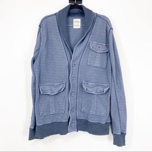 Fossil Men’s Button Down Cardigan with Pockets